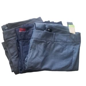 NEW, 3 Pair Bundle Plus Size Dark Tone Trousers